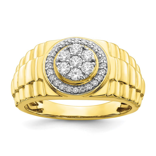 10K Lab Grown Diamond VS/SI FGH Men's Ring