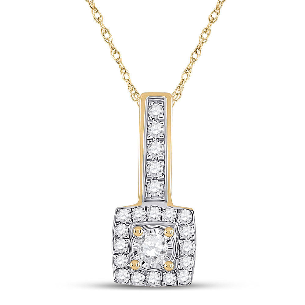 1/5CT-DIA MICRO-PAVE PENDANT