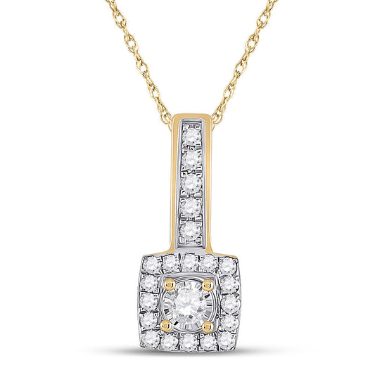 1/5CT-DIA MICRO-PAVE PENDANT