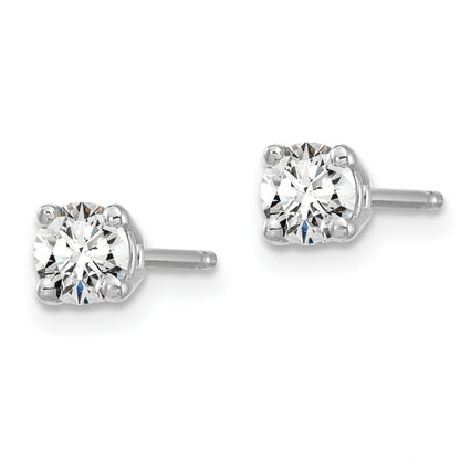 14K White Gold Lab Grown Diamond 1/2ctw VS/SI FGH 4 Prong Earrings