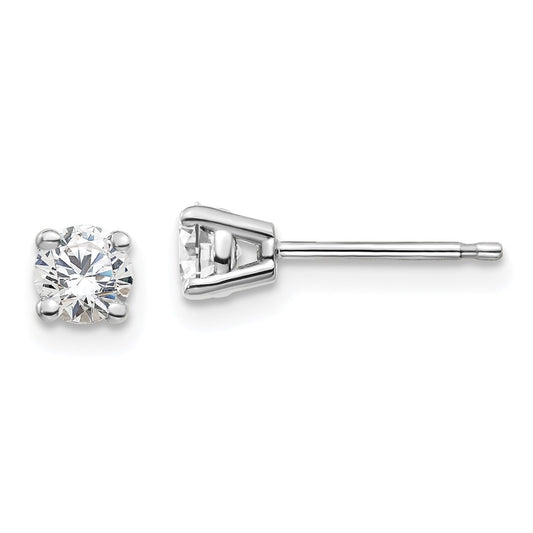 14K White Gold Lab Grown Diamond 1/2ctw VS/SI FGH 4 Prong Earrings