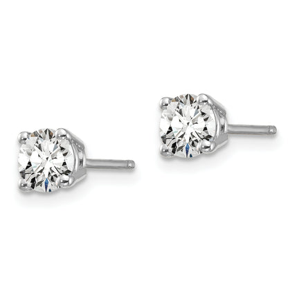 14K White Gold Lab Grown Diamond 3/4ctw VS/SI FGH 4 Prong Earrings