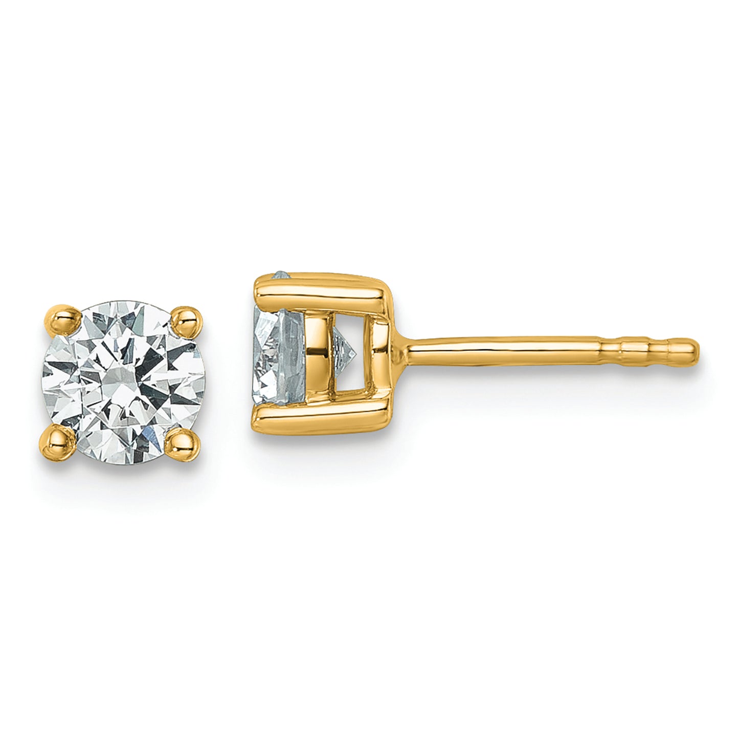 14K Lab Grown Diamond 3/4ctw VS/SI FGH 4 Prong Earrings