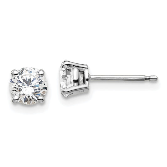 14K White Gold Lab Grown Diamond 1ctw VS/SI FGH 4 Prong Earrings