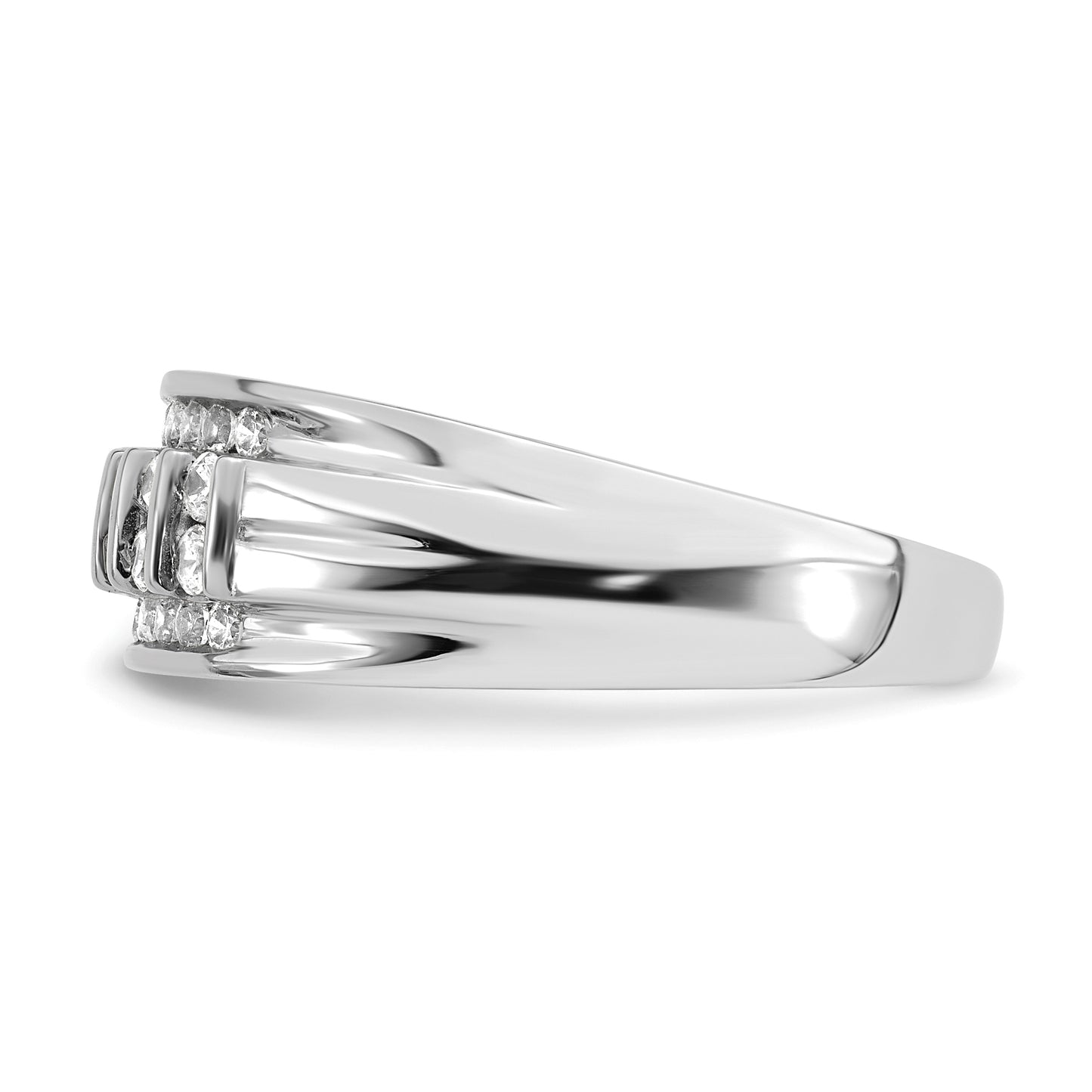 10K White Gold Lab Grown Diamond VS/SI FGH Men's Ring