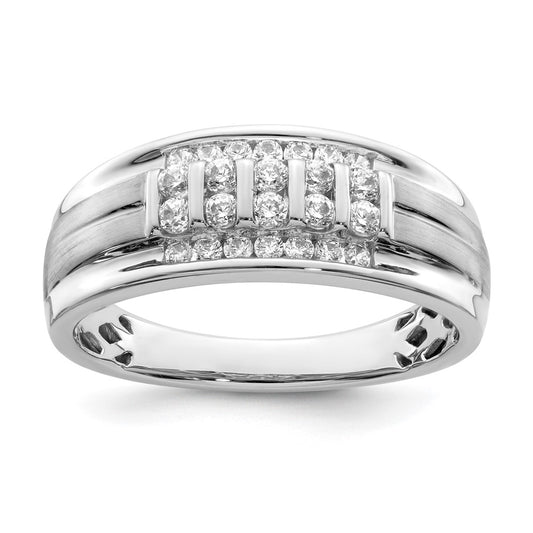 10K White Gold Lab Grown Diamond VS/SI FGH Men's Ring