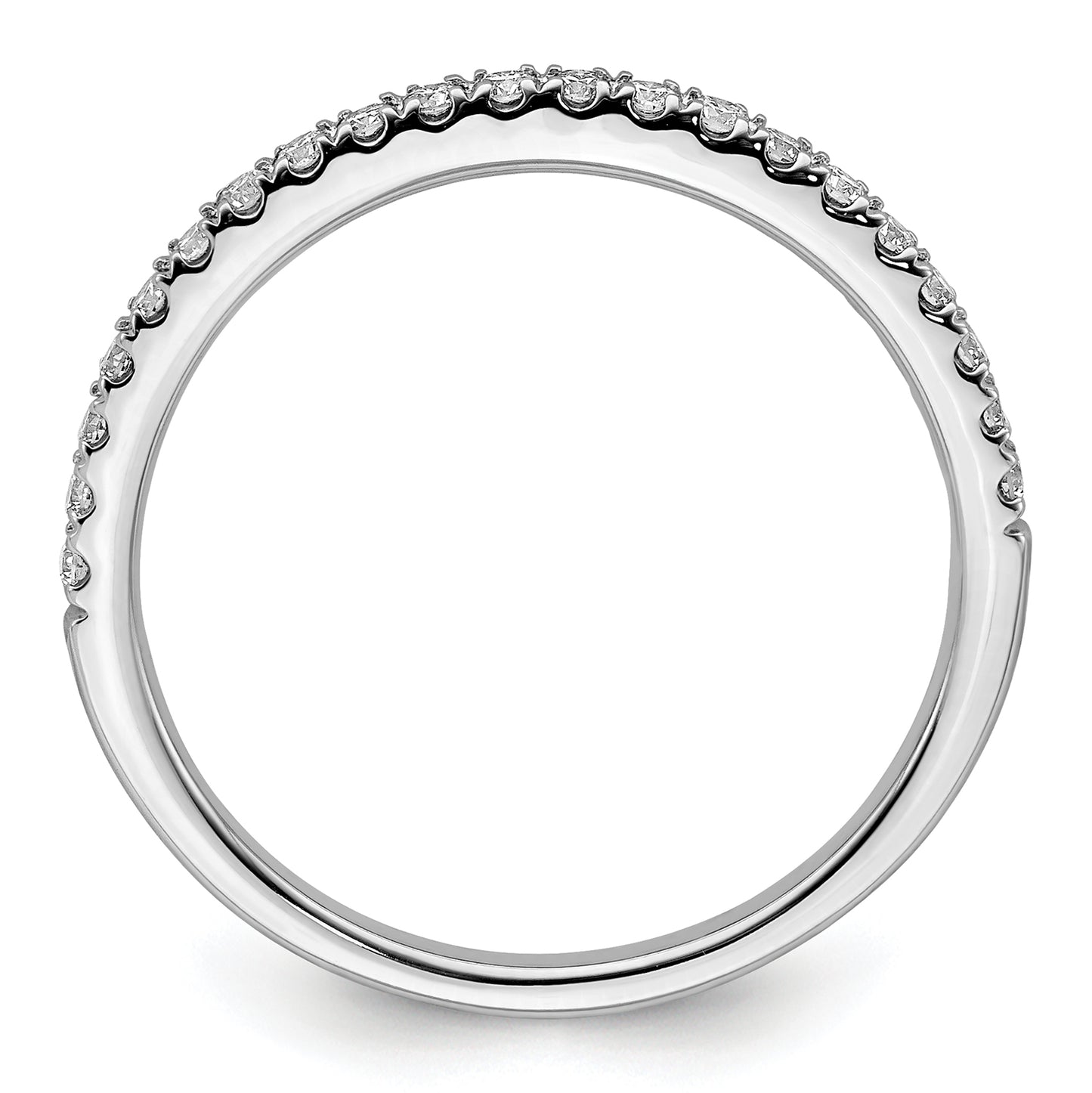14K White Gold Lab Grown Diamond VS/SI FGH Wedding Band