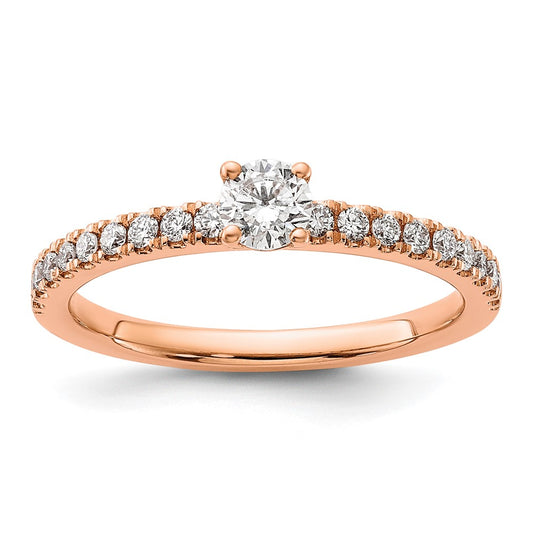 14K Rose Gold Lab Grown Diamond VS/SI FGH Comp Engagement Ring